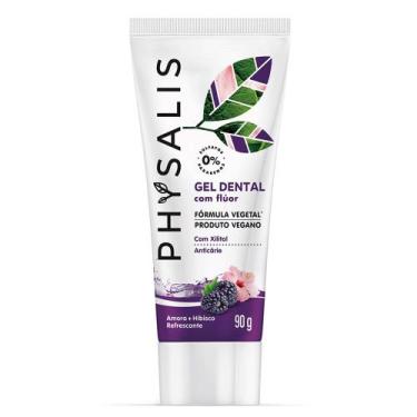 Imagem de Gel Dental Com Fluor Physalis Amora e Hibisco, 1 Un