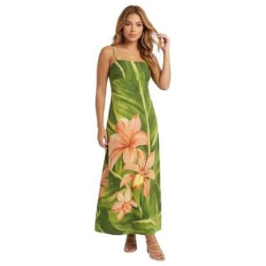 Imagem de Vestido Longo Farm Rio Alça Flor de Bananeira-Feminino