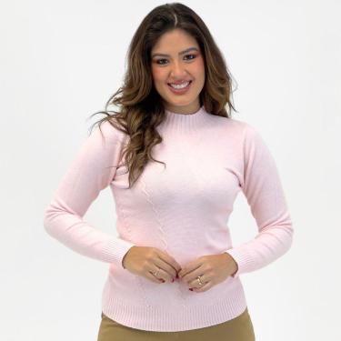 Imagem de Blusa de Lã Dyordhana Gola Alta Manga Longa Feminina-Feminino