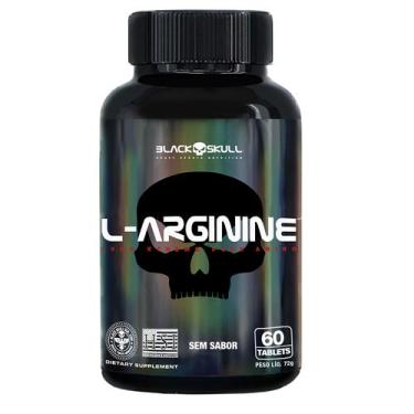 Imagem de L-arginine - aminoácido - 60 tabletes - BLACK SKULL, N/A, NO FLAVOR, N