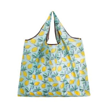 Imagem de Bolsa De Compras Dobrável Ecológica Reutilizável Portátil Para Viagem,