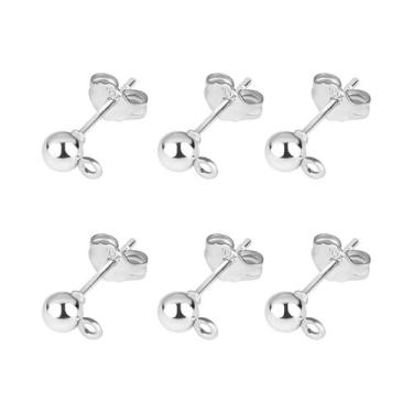 Imagem de Pinos De Brinco Em Prata 925 Banhada a Ouro, 50 Peças, Acessórios DIY 