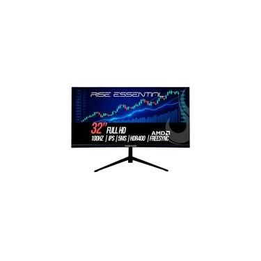 Imagem de Monitor Gamer Rise Mode Essential 32", FHD, 100Hz, 5ms, IPS, FreeSync, HDR 400, HDMI e VGA, sRGB 99%, Preto - RM-MOG-32F100FH-B