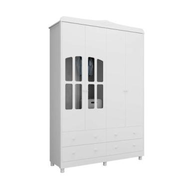 Imagem de Guarda Roupa Infantil Elo Provençal 04 pts 100% MDF - - Moveis Peroba,