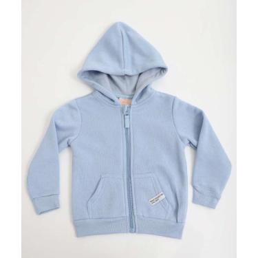 Imagem de Casaco Infantil Moletom Flanelado Marisa Tam 1 a 3 Azu-50065, Azul, 2
