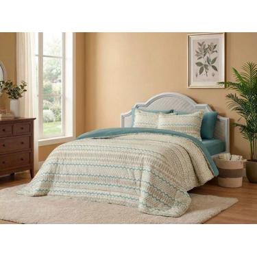 Imagem de Jogo De Cama Queen Crystal 100% Algodão 4 Peças - Teka -