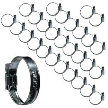 Imagem de KIT 30 Abraçadeira 25X38mm regulável para mangueira de gás - Lumaflex