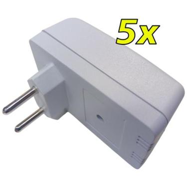 Imagem de Kit 5 Caixa para Fonte Circuito Eletrônica Tomada 80x48x33mm com Pinos