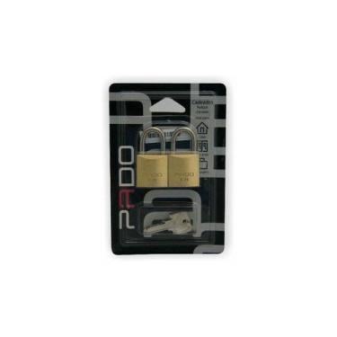 Imagem de Cadeado Haste Curta 25 mm Sm com 2 Cadeados  SM2/25  - Pado