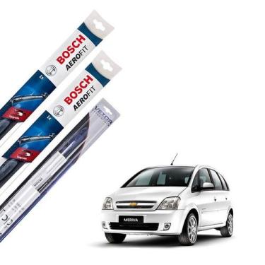 Imagem de Kit palheta Limpador Parabrisa GM Meriva 2008 2009 2010 2011 - Bosch e