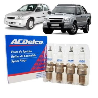 Imagem de Jogo Vela De Ignicao Acdelco S10 2.4 8v, Flexpower corsa 1.0, 1.4, 1.6