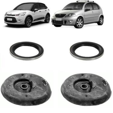 Imagem de Kit Coxim Amortecedor Dianteiro C3 2002 2003 2004 2019 2020 - Marbo