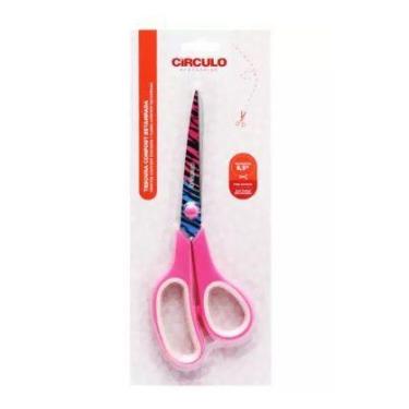 Imagem de Tesoura Comfort Estampada 8,5 Pol 21,5cm - Ref 449890 - Círculo