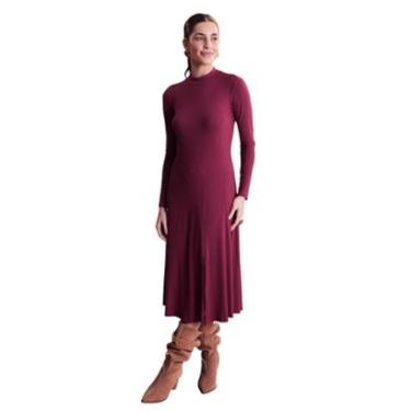Imagem de Vestido Lunender De Mangas Longas Marsala-Feminino