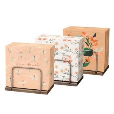 Imagem de 200un Guardanapo papel decorado folha dupla luxo Mod - D2 - Tuut