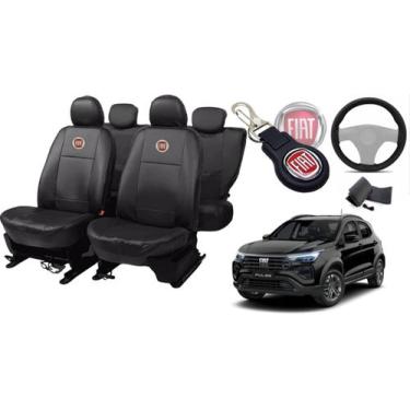 Imagem de Jogo de Capas de Couro para Pulse 2019 - Couro Impermeável + Chaveiro 