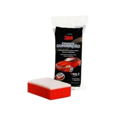 Imagem de Esponja Dupla Ação Para Lavar Carro Lavagem Automotiva 3m