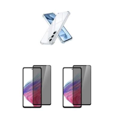 Imagem de 2UN Películas 3D de Vidro Privativa + Capa TPU para Samsung Galaxy S25