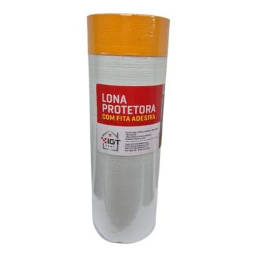 Imagem de Lona Protetora com Fita Adesiva Multiuso IGT Home 1,5x10m