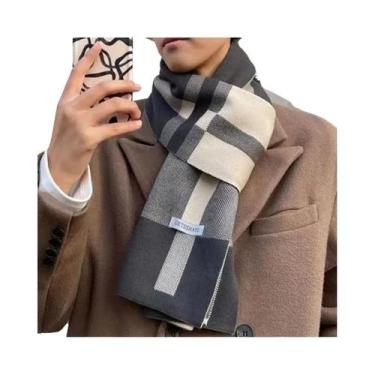 Imagem de Cachecol De Cashmere Casual Quente De Inverno Para Homens AC2228 - CCO