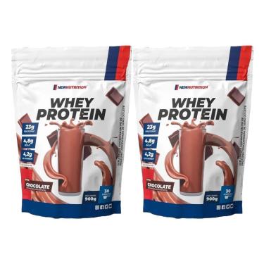 Imagem de Kit 2X Whey Protein - 900g Refil Chocolate - NewNutrition-Masculino