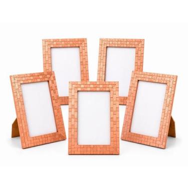 Imagem de Porta Retrato 15x20 cm Decorativo com Moldura Texturizada Premium Eleg