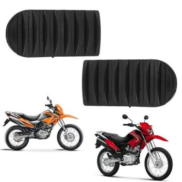 Imagem de Par capa estribo pedaleira dianteiro smartfox nx150 200 350 falcon 400