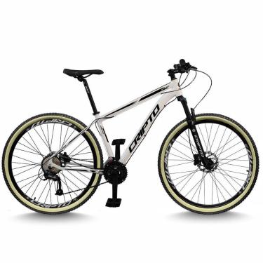 Imagem de Bicicleta Aro 29 Cripto 24 Marchas Freios Disco e Suspensão Pneu Bege-Unissex