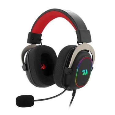 Imagem de Headset Gamer Redragon Zeus X RGB USB 7.1 Áudio H510 - Preto/Vermelho
