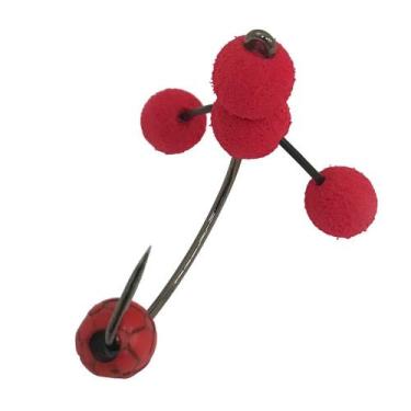 Imagem de Anteninha Tamba 9mm Anzol2/0 Sasame Vermelho Ref.670 - Bóias Barão