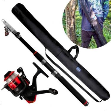 Imagem de 5pç Vara Telescapica Molinete Porta Vara Linha Pesca Tilapia - Summer,