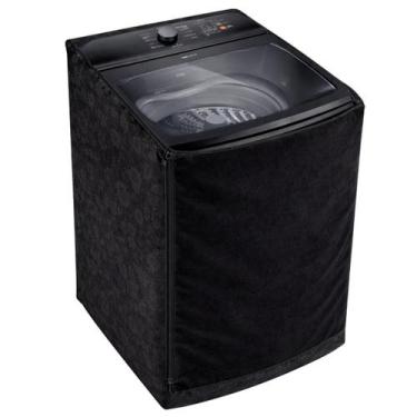 Imagem de Capa Maquina Brastemp BWF 18kg Impermeavel Reforçada Estampada Floral 