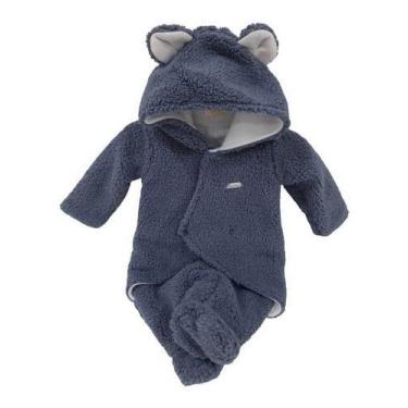 Imagem de Macacão Bebê Menino Paraiso Duplo Luxo Enxoval Inverno 11805 - Paraíso