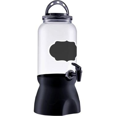Imagem de Suqueira Pote de Plástico com Torneira 3600ML Lousa Transparente