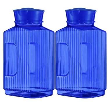 Imagem de 2 Jarra Garrafa De Água Suco Geladeira Tampa Higiênica 1,7lt - - Bande