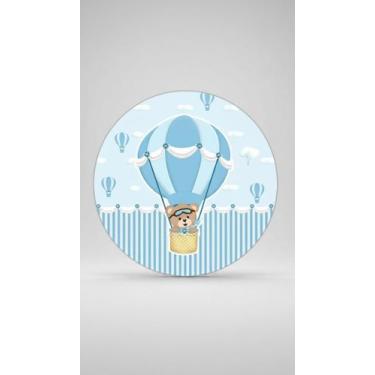 Imagem de Painel Redondo Tecido Urso Baloeiro Festa 1,5m - Congratulations Store