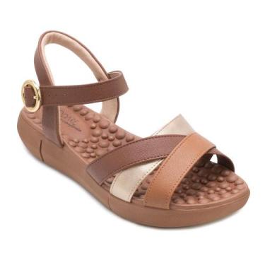 Imagem de Sandália Modare MD MD26-71421, Marrom, Dourado, 37