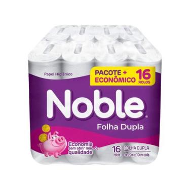 Imagem de Papel Higiênico Folha Dupla Noble 16 Rolos 20m