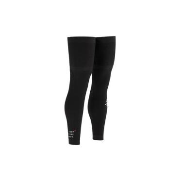 Imagem de Meia de Compressão para Perna Inteira Full Legs Preta - Compressport, 
