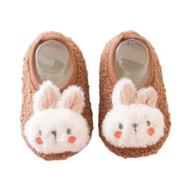 Imagem de Pantufas De Pelúcia De Coelho De Desenho Animado Para Bebês, Quentes, 
