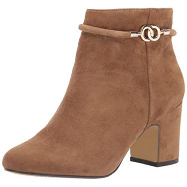Imagem de Bella Vita Bota feminina Diaz Ankle Boot, Couro de camurça conhaque, 8.5 Narrow