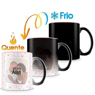 Imagem de Caneca Mágica Personalizada Interior Rosa - Amor (2 Fotos)