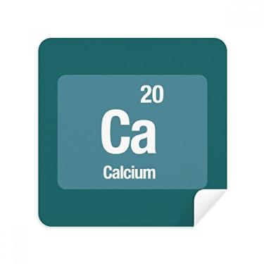 Imagem de Ca Cálcio Elemento Químico Ciência Óculos Pano Limpador de Tela Tecido Camurça Pacote com 2