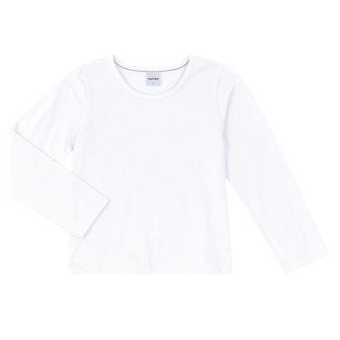 Imagem de Camiseta M. Longa Básica Feminina Cotton Infantil Nº 1 Ao 3