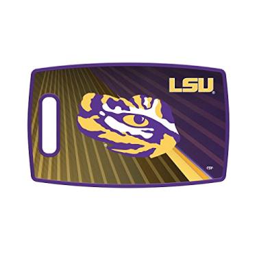 Imagem de Tábua de corte grande Sports Vault NCAA LSU Tigers, 36,8 cm x 23 cm