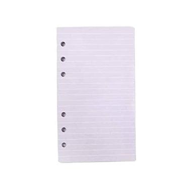 Imagem de Business A5 Caderno de Folhas Soltas Linha de Recarga para Artesanato Índice de Pasta Espiral em Branco Página Interna Papelaria, Linha Roxa, A5