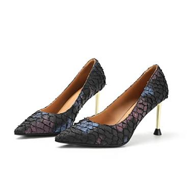 Imagem de Sapatos femininos de salto alto, sapatos de salto alto, sapatos confortáveis para escritório, negócios, casual, festa, casamento