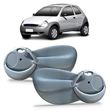 Imagem de FORRO DE PORTA DIANTEIRA CINZA KA 97-07 MANUAL COM APOIO