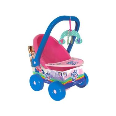 Imagem de Carrinho De Boneca Baby Alive Rosa E Azul  - Cotiplás