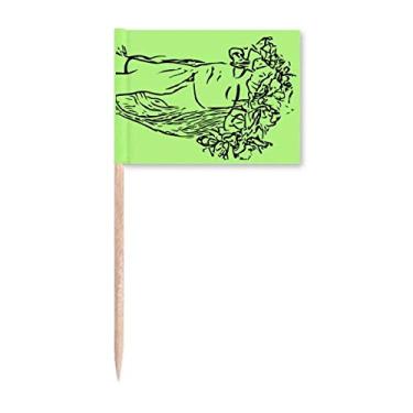 Imagem de Blessings Naturally Comely Frail Puss Marcador de palito de dente Topper Decoração de festa